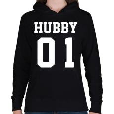 PRINTFASHION Hubby - Női kapucnis pulóver - Fekete