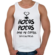 PRINTFASHION hucus pocus - Férfi atléta - Fehér