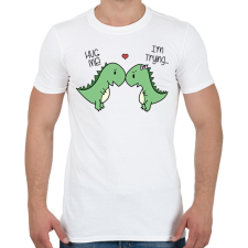 PRINTFASHION Hug me! - Férfi póló - Fehér férfi póló