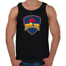 PRINTFASHION HÜJE - Férfi atléta - Fekete