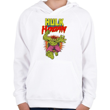 PRINTFASHION Hulk Hogan - Gyerek kapucnis pulóver - Fehér gyerek pulóver, kardigán