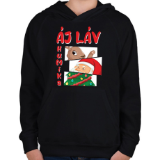 PRINTFASHION HuMiKa - Gyerek kapucnis pulóver - Fekete