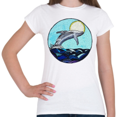 PRINTFASHION humpbackv2 - Női póló - Fehér