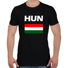 PRINTFASHION HUN - Férfi póló - Fekete