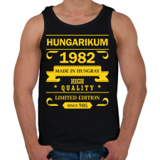 PRINTFASHION Hungarikum - Évszámmal - Férfi atléta - Fekete atléta, trikó