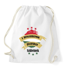 PRINTFASHION Hungarikum - Hónappal - Sportzsák, Tornazsák - Fehér tornazsák