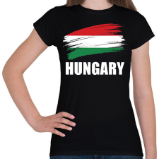 PRINTFASHION Hungary 1 - Női póló - Fekete női póló