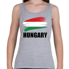 PRINTFASHION Hungary 2 - Női atléta - Sport szürke női trikó