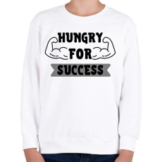 PRINTFASHION Hungry for success - Gyerek pulóver - Fehér