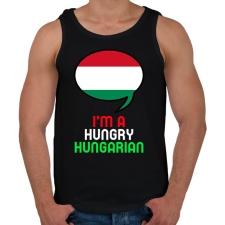 PRINTFASHION Hungry hungarian - Férfi atléta - Fekete atléta, trikó