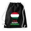 PRINTFASHION Hungry hungarian - Sportzsák, Tornazsák - Fekete