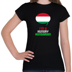 PRINTFASHION HUNGRY - Női póló - Fekete