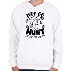 PRINTFASHION Hunt do, do, do - Gyerek kapucnis pulóver - Fehér