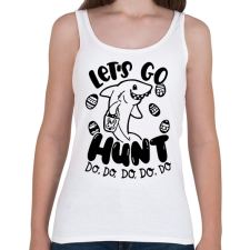 PRINTFASHION Hunt do, do, do - Női atléta - Fehér női trikó