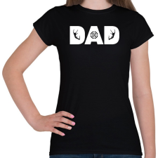 PRINTFASHION Hunter Dad - Női póló - Fekete női póló