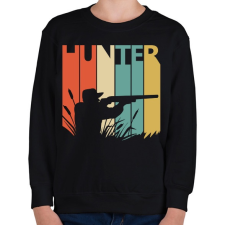 PRINTFASHION Hunter logó - Gyerek pulóver - Fekete gyerek pulóver, kardigán