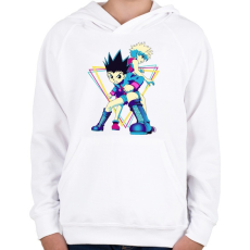 PRINTFASHION Hunter X Hunter - Gyerek kapucnis pulóver - Fehér