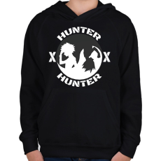 PRINTFASHION HunterXHunter - Gyerek kapucnis pulóver - Fekete
