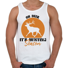 PRINTFASHION Hunting season - Férfi atléta - Fehér