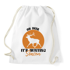 PRINTFASHION Hunting season - Sportzsák, Tornazsák - Fehér tornazsák