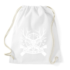 PRINTFASHION Hunting - Sportzsák, Tornazsák - Fehér tornazsák