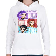 PRINTFASHION Huntrix - Kpop Demon Hunters - Női kapucnis pulóver - Fehér női pulóver, kardigán