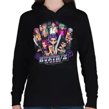 PRINTFASHION Huntrix Kpop Demon Hunters - Női kapucnis pulóver - Fekete női pulóver, kardigán