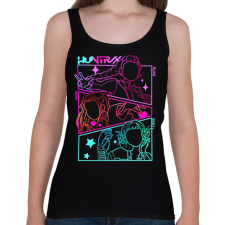 PRINTFASHION Huntrix - Rumi, Mira, Zoey - Női atléta - Fekete női trikó