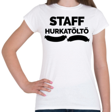 PRINTFASHION Hurkatöltő Staff - Női póló - Fehér női póló