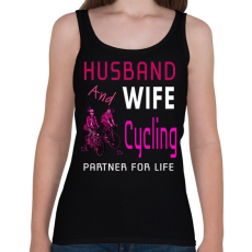 PRINTFASHION HUSBAND AND WIFE-Cycling - Női atléta - Fekete