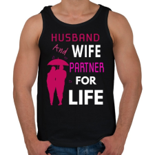 PRINTFASHION HUSBAND AND WIFE-LIFE - Férfi atléta - Fekete atléta, trikó