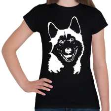 PRINTFASHION husky 2 - Női póló - Fekete női póló
