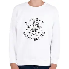 PRINTFASHION husvét14 - Gyerek pulóver - Fehér gyerek pulóver, kardigán