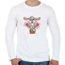 PRINTFASHION husvét21 - Férfi hosszú ujjú póló - Fehér férfi póló