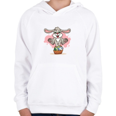 PRINTFASHION husvét21 - Gyerek kapucnis pulóver - Fehér