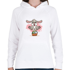 PRINTFASHION husvét21 - Női kapucnis pulóver - Fehér