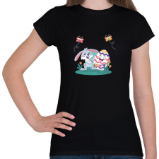 PRINTFASHION husvét26 - Női póló - Fekete női póló