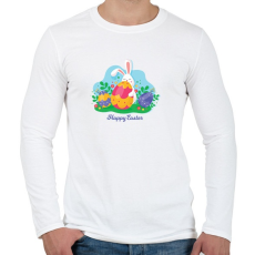 PRINTFASHION husvét33 - Férfi hosszú ujjú póló - Fehér