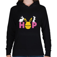 PRINTFASHION husvét3 - Női kapucnis pulóver - Fekete