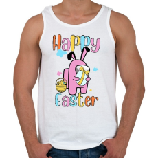 PRINTFASHION Húsvéti Among us - Férfi atléta - Fehér