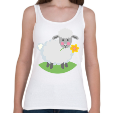 PRINTFASHION Húsvéti bárány - Női atléta - Fehér női trikó