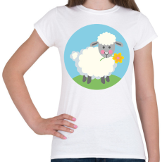 PRINTFASHION Húsvéti bárány - Női póló - Fehér