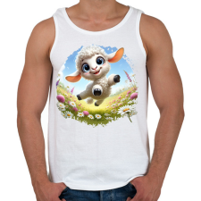 PRINTFASHION Húsvéti barika - Férfi atléta - Fehér atléta, trikó