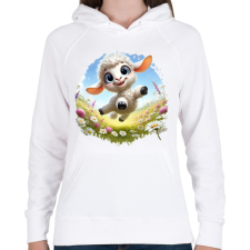 PRINTFASHION Húsvéti barika - Női kapucnis pulóver - Fehér női pulóver, kardigán