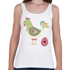 PRINTFASHION Húsvéti kakas - Női atléta - Fehér