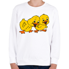 PRINTFASHION Húsvéti kiskacsák - Gyerek pulóver - Fehér
