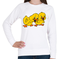 PRINTFASHION Húsvéti kiskacsák - Női pulóver - Fehér