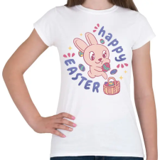 PRINTFASHION Húsvéti nyúl - Női póló - Fehér női póló