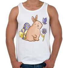 PRINTFASHION Húsvéti nyuszi - Férfi atléta - Fehér atléta, trikó