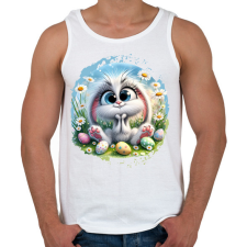 PRINTFASHION Húsvéti nyuszi - Férfi atléta - Fehér atléta, trikó